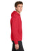Sport-Tek F244 Mens Sport-Wick Moisture Wicking Fleece Hooded Sweatshirt Hoodie w/ Pouch Pocket Deep Red Model Side