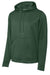 Sport-Tek F244 Mens Sport-Wick Moisture Wicking Fleece Hooded Sweatshirt Hoodie w/ Pouch Pocket Forest Green Flat Front