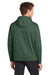 Sport-Tek F244 Mens Sport-Wick Moisture Wicking Fleece Hooded Sweatshirt Hoodie w/ Pouch Pocket Forest Green Model Back