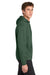 Sport-Tek F244 Mens Sport-Wick Moisture Wicking Fleece Hooded Sweatshirt Hoodie w/ Pouch Pocket Forest Green Model Side