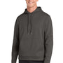Sport-Tek Mens Sport-Wick Moisture Wicking Fleece Hooded Sweatshirt Hoodie w/ Pouch Pocket - Iron Grey