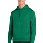 Sport-Tek Mens Sport-Wick Moisture Wicking Fleece Hooded Sweatshirt Hoodie w/ Pouch Pocket - Kelly Green