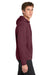Sport-Tek F244 Mens Sport-Wick Moisture Wicking Fleece Hooded Sweatshirt Hoodie w/ Pouch Pocket Maroon Model Side