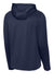 Sport-Tek F244 Mens Sport-Wick Moisture Wicking Fleece Hooded Sweatshirt Hoodie w/ Pouch Pocket Navy Blue Flat Back