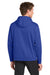 Sport-Tek F244 Mens Sport-Wick Moisture Wicking Fleece Hooded Sweatshirt Hoodie w/ Pouch Pocket True Royal Blue Model Back