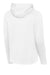 Sport-Tek F244 Mens Sport-Wick Moisture Wicking Fleece Hooded Sweatshirt Hoodie w/ Pouch Pocket White Flat Back