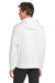 Sport-Tek F244 Mens Sport-Wick Moisture Wicking Fleece Hooded Sweatshirt Hoodie w/ Pouch Pocket White Model Back