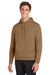 Sport-Tek F244 Mens Sport-Wick Moisture Wicking Fleece Hooded Sweatshirt Hoodie w/ Pouch Pocket Woodland Brown Model Front