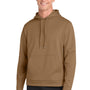 Sport-Tek Mens Sport-Wick Moisture Wicking Fleece Hooded Sweatshirt Hoodie w/ Pouch Pocket - Woodland Brown