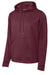 Sport-Tek F244 Mens Sport-Wick Moisture Wicking Fleece Hooded Sweatshirt Hoodie w/ Pouch Pocket Maroon Flat Front