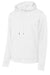 Sport-Tek F244 Mens Sport-Wick Moisture Wicking Fleece Hooded Sweatshirt Hoodie w/ Pouch Pocket White Flat Front