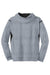 Sport-Tek F246 Mens Tech Moisture Wicking Fleece Hooded Sweatshirt Hoodie w/ Pouch Pocket Heather Grey/Black Flat Back