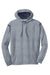 Sport-Tek F246 Mens Tech Moisture Wicking Fleece Hooded Sweatshirt Hoodie w/ Pouch Pocket Heather Grey/True Navy Blue Flat Front