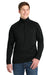 Sport-Tek F247 Mens Tech Moisture Wicking Fleece 1/4 Zip Sweatshirt w/ Pocket Black Model Front