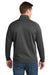 Sport-Tek F247 Mens Tech Moisture Wicking Fleece 1/4 Zip Sweatshirt w/ Pocket Heather Graphite Grey Model Back