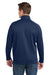 Sport-Tek F247 Mens Tech Moisture Wicking Fleece 1/4 Zip Sweatshirt w/ Pocket True Navy Blue Model Back