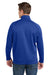 Sport-Tek F247 Mens Tech Moisture Wicking Fleece 1/4 Zip Sweatshirt w/ Pocket True Royal Blue Model Back