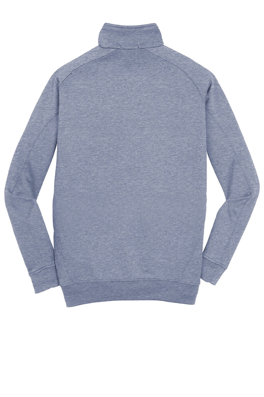 Sport-Tek F247 Mens Tech Moisture Wicking Fleece 1/4 Zip Sweatshirt w/ Pocket Heather Grey Flat Back