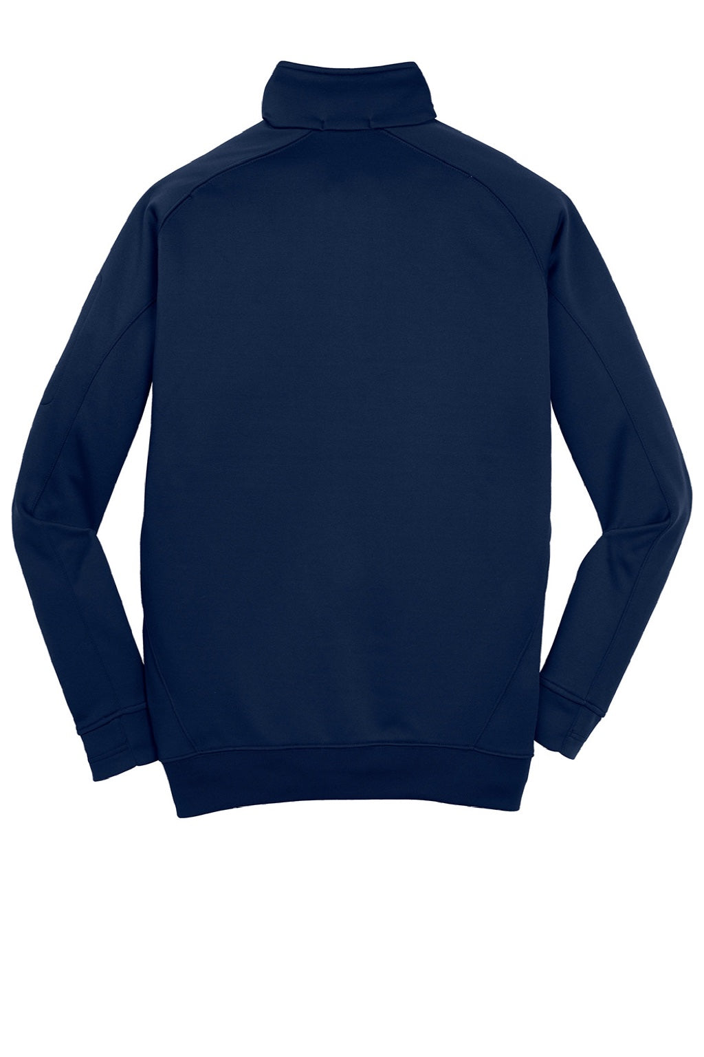 Sport-Tek F247 Mens Tech Moisture Wicking Fleece 1/4 Zip Sweatshirt w/ Pocket True Navy Blue Flat Back