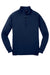 Sport-Tek F247 Mens Tech Moisture Wicking Fleece 1/4 Zip Sweatshirt w/ Pocket True Navy Blue Flat Front