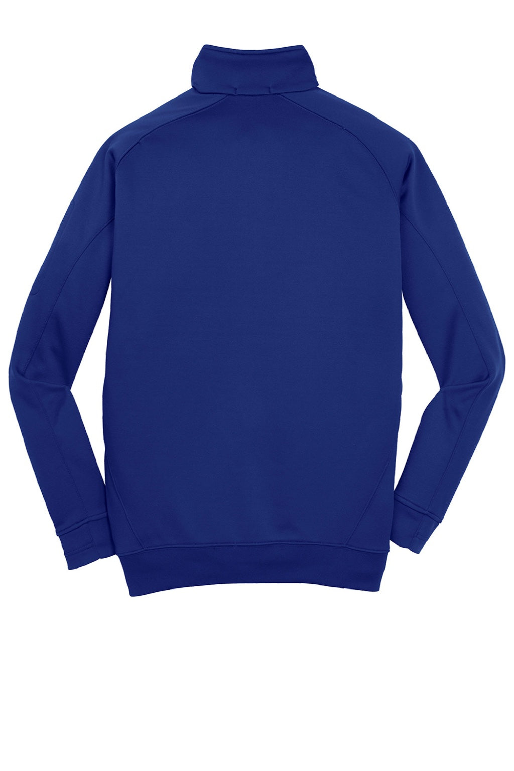 Sport-Tek F247 Mens Tech Moisture Wicking Fleece 1/4 Zip Sweatshirt w/ Pocket True Royal Blue Flat Back