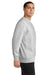Sport-Tek F280 Mens Fleece Crewneck Sweatshirt Heather Grey Model Side