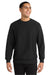 Sport-Tek F280 Mens Fleece Crewneck Sweatshirt Black Model Front