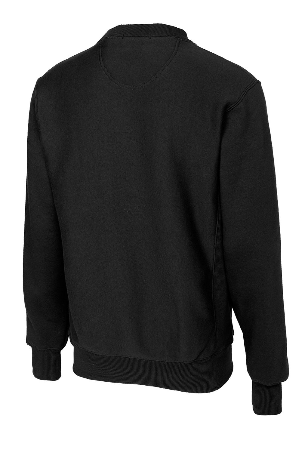 Sport-Tek F280 Mens Fleece Crewneck Sweatshirt Black Flat Back