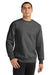 Sport-Tek F280 Mens Fleece Crewneck Sweatshirt Heather Graphite Grey Model Front