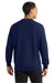 Sport-Tek F280 Mens Fleece Crewneck Sweatshirt True Navy Blue Model Back