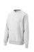 Sport-Tek F280 Mens Fleece Crewneck Sweatshirt Heather Grey Flat Front