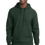 Sport-Tek Mens Fleece Hooded Sweatshirt Hoodie w/ Pouch Pocket - Dark Green