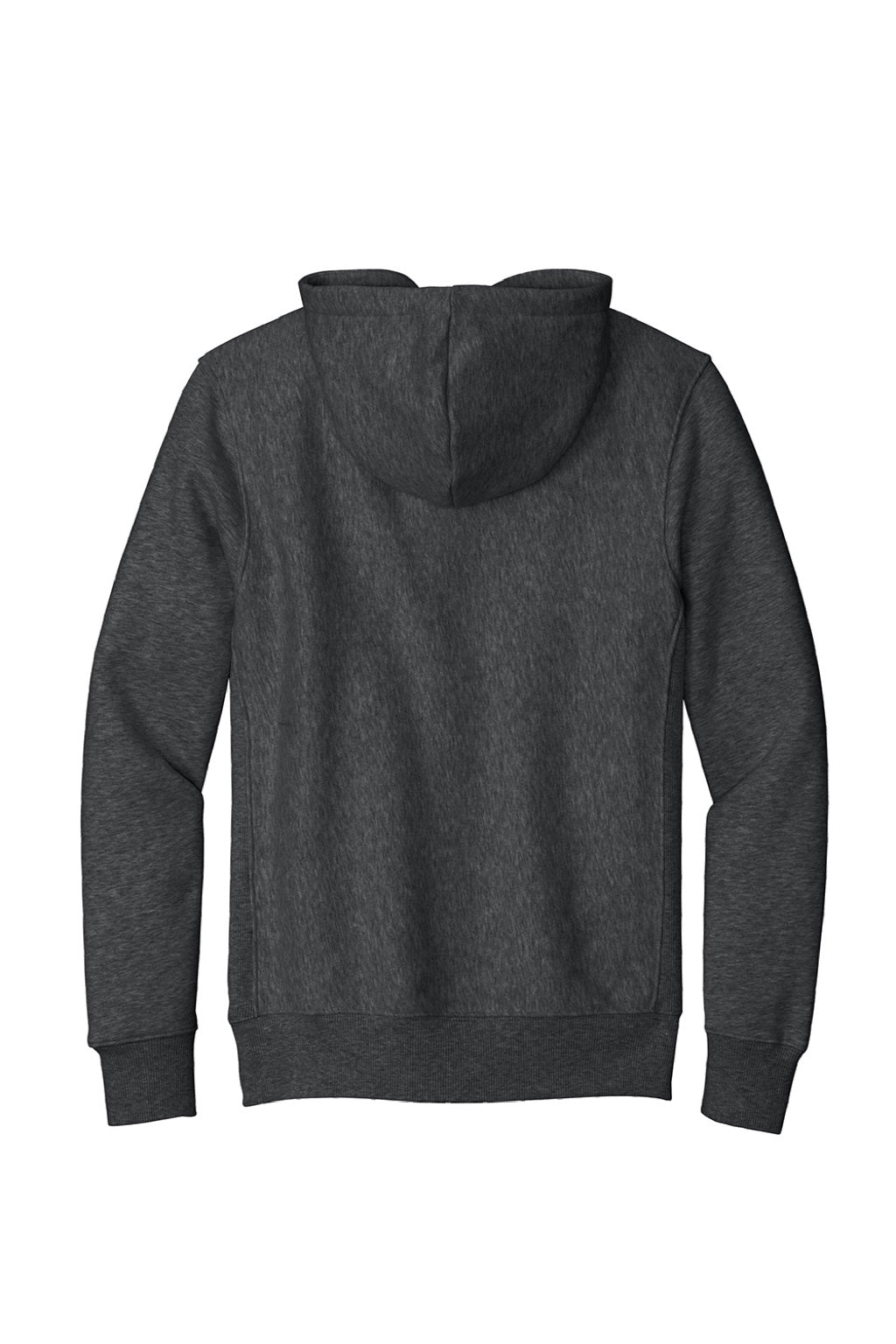 Sport-Tek F281 Mens Fleece Hooded Sweatshirt Hoodie w/ Pouch Pocket Heather Graphite Grey Flat Back