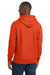Sport-Tek F281 Mens Fleece Hooded Sweatshirt Hoodie w/ Pouch Pocket Orange Model Back