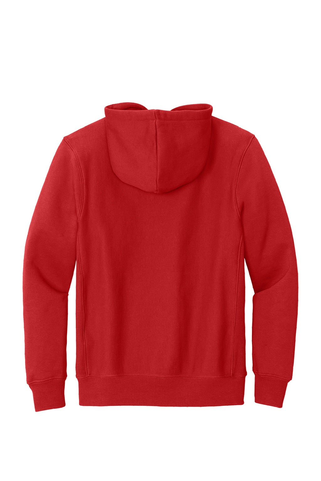 Sport-Tek F281 Mens Fleece Hooded Sweatshirt Hoodie w/ Pouch Pocket Red Flat Back