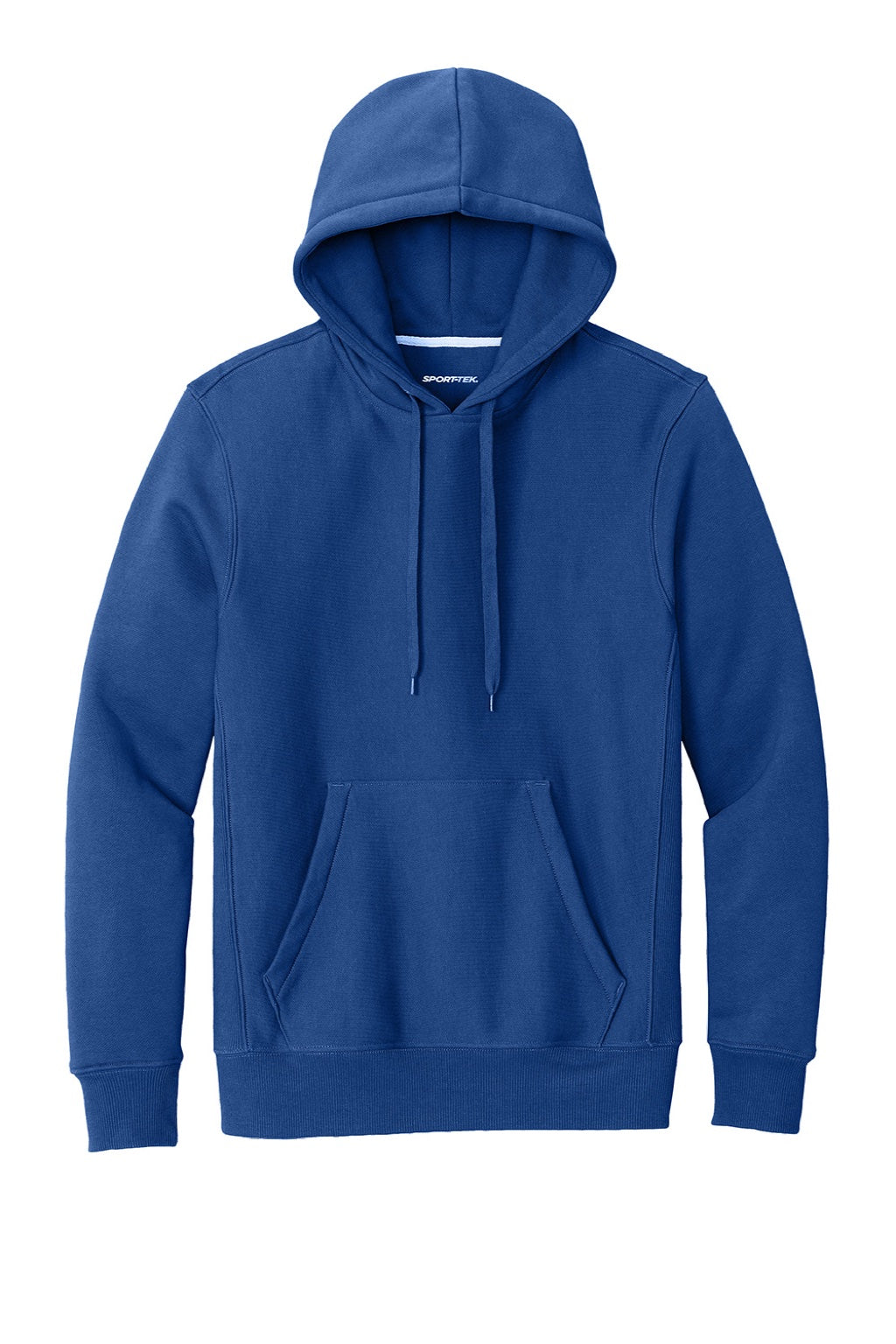 Sport-Tek F281 Mens Fleece Hooded Sweatshirt Hoodie w/ Pouch Pocket Royal Blue Flat Front