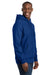 Sport-Tek F281 Mens Fleece Hooded Sweatshirt Hoodie w/ Pouch Pocket Royal Blue Model Side