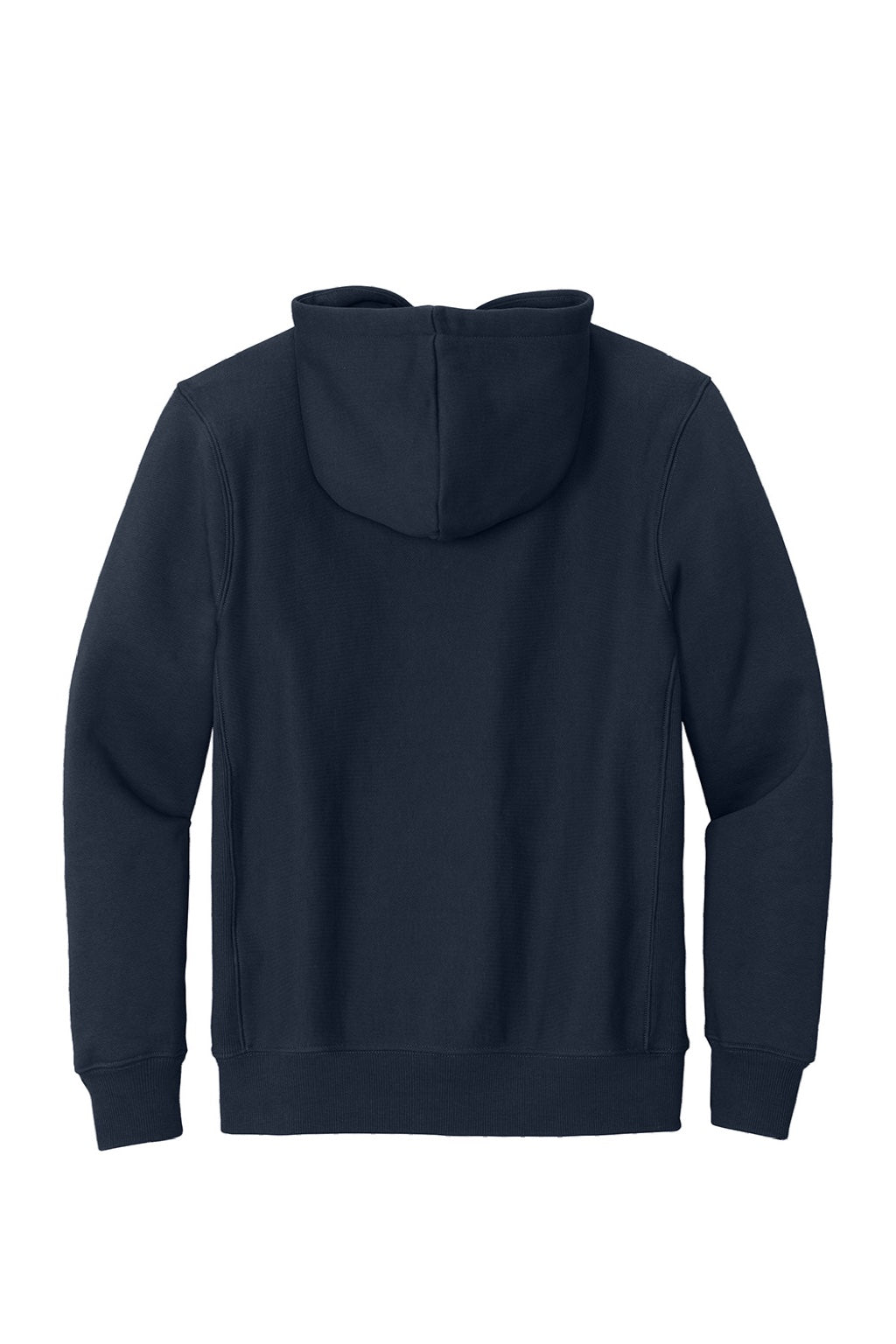 Sport-Tek F281 Mens Fleece Hooded Sweatshirt Hoodie w/ Pouch Pocket True Navy Blue Flat Back