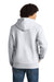 Sport-Tek F282 Mens Fleece Full Zip Hooded Sweatshirt Hoodie w/ Pockets Heather Grey Model Back
