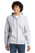 Sport-Tek F282 Mens Fleece Full Zip Hooded Sweatshirt Hoodie w/ Pockets Heather Grey Model Front