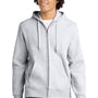 Sport-Tek Mens Fleece Full Zip Hooded Sweatshirt Hoodie w/ Pockets - Heather Grey