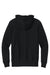 Sport-Tek F282 Mens Fleece Full Zip Hooded Sweatshirt Hoodie w/ Pockets Black Flat Back