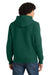 Sport-Tek F282 Mens Fleece Full Zip Hooded Sweatshirt Hoodie w/ Pockets Dark Green Model Back