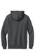 Sport-Tek F282 Mens Fleece Full Zip Hooded Sweatshirt Hoodie w/ Pockets Heather Graphite Grey Flat Back