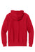 Sport-Tek F282 Mens Fleece Full Zip Hooded Sweatshirt Hoodie w/ Pockets Red Flat Back