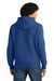 Sport-Tek F282 Mens Fleece Full Zip Hooded Sweatshirt Hoodie w/ Pockets Royal Blue Model Back