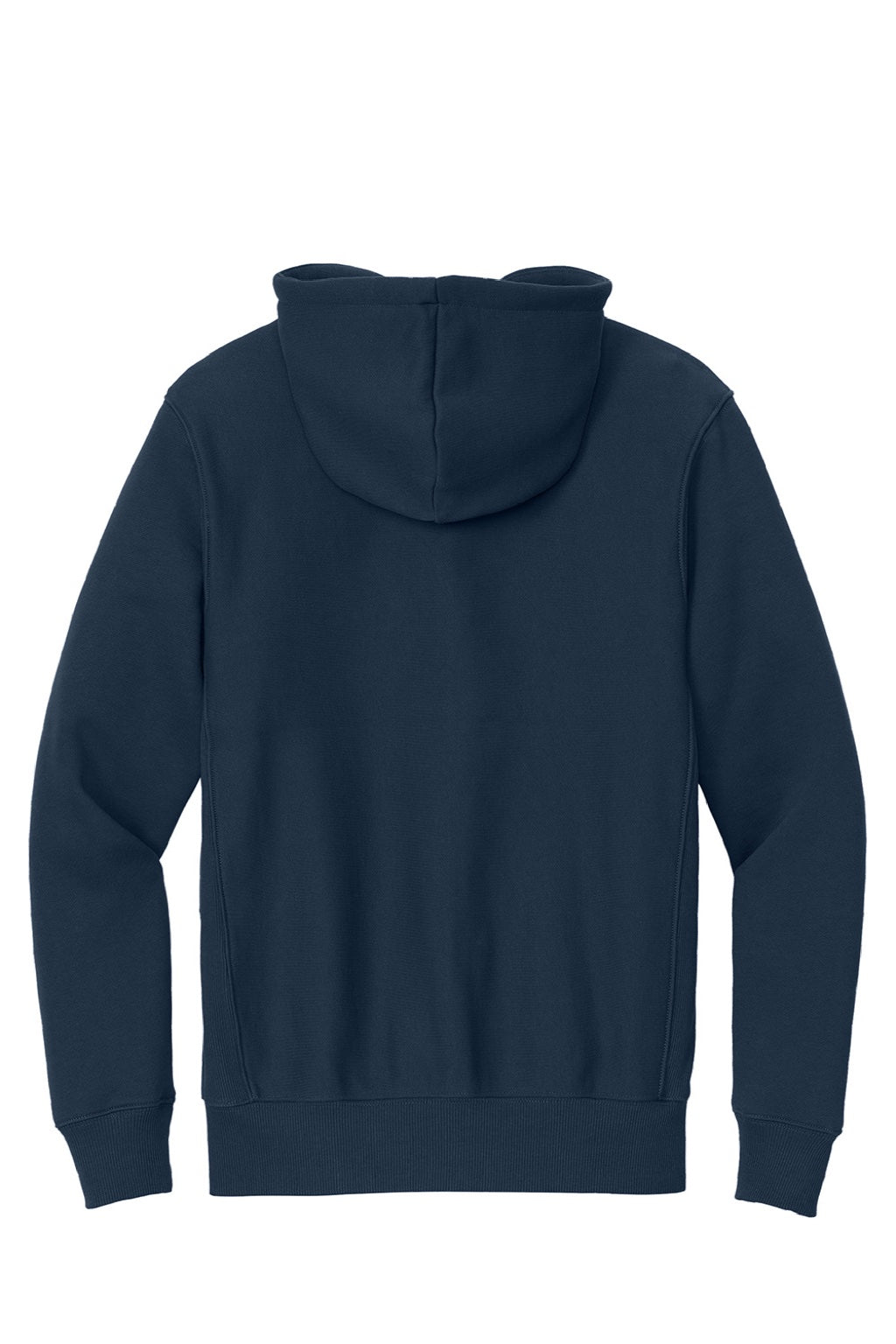 Sport-Tek F282 Mens Fleece Full Zip Hooded Sweatshirt Hoodie w/ Pockets True Navy Blue Flat Back