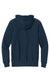 Sport-Tek F282 Mens Fleece Full Zip Hooded Sweatshirt Hoodie w/ Pockets True Navy Blue Flat Back