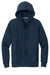 Sport-Tek F282 Mens Fleece Full Zip Hooded Sweatshirt Hoodie w/ Pockets True Navy Blue Flat Front