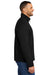 Port Authority F426 Mens Arc Pill Resistant Sweater Fleece 1/4 Zip Jacket Deep Black Model Side